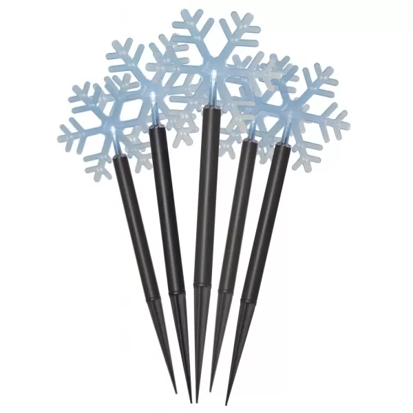 EMOS 5LED GARDEN SNOWFLAKE 2AA CW /ZY2350/