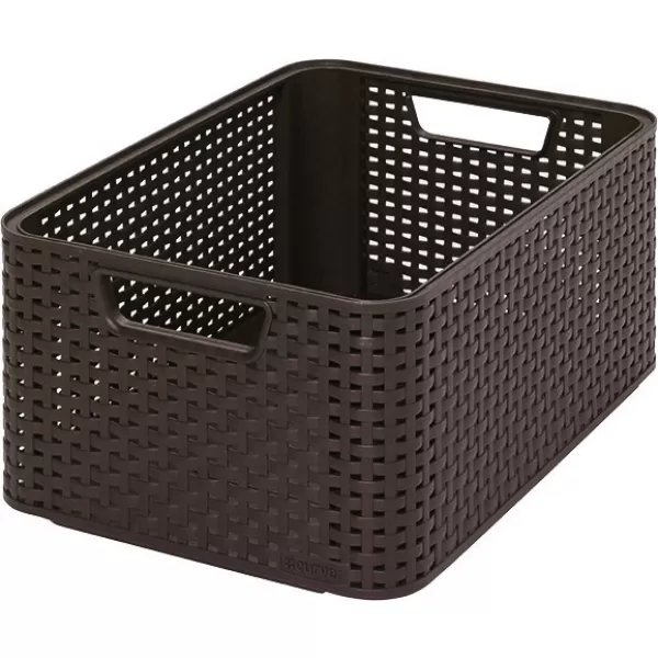 Box úložný RATTAN Style2 M - hnědý