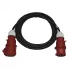 EMOS 3 fázový venkovní prodlužovací kabel 25m/1 zásuvka/černý/guma/400V/2,5 mm2 (PM0905)