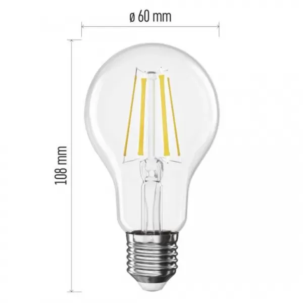EMOS LED FLM A60 5,9W 806lm E27 NW ZF5D43