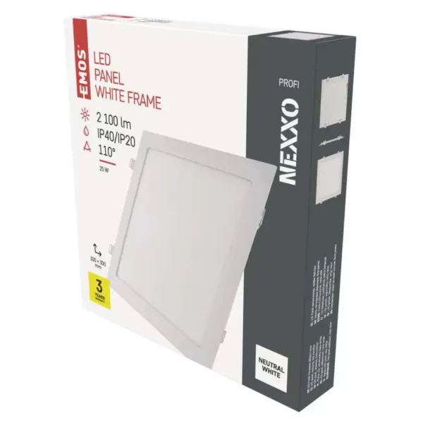 EMOS LED SVÍTIDLO NEXXO VES. ČT 25W 2100LM IP40 NW B ZD2155