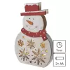 EMOS 5LED XMAS WOOD SNOWMAN 2AA T WW DCWW07