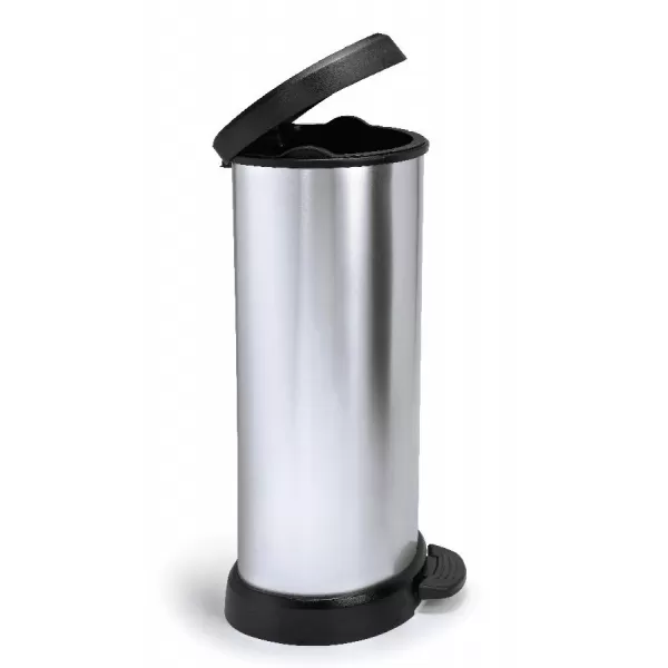 Odpadkový koš DECOBIN pedal 40l - stříbrný