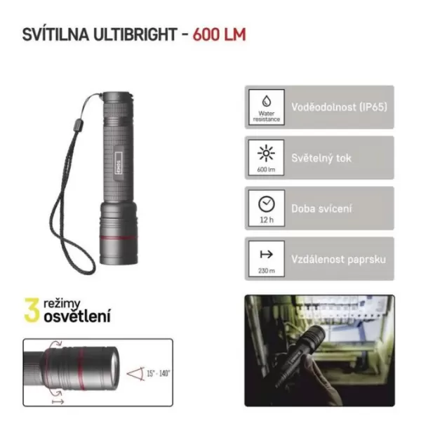 EMOS Svítilna nabíjecí LED ULTIBRIGHT P3180