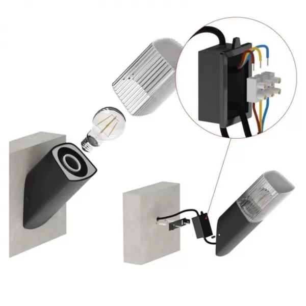 EMOS ZGL020P LED zahradní svítidlo nástěnné E27,IP54,MAX 25W