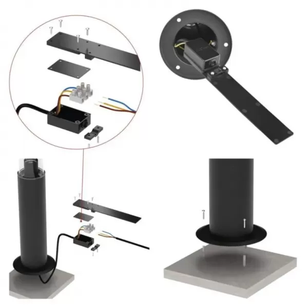 EMOS ZGC0A0P LED zahradní svítidlo sloupek E27,IP44,MAX 15W