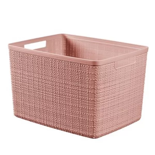 Košík JUTE L růžový
