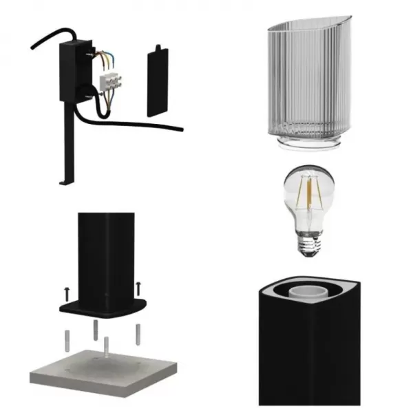 EMOS ZGL0A0P LED zahradní svítidlo sloupek E27,IP54,MAX 25W