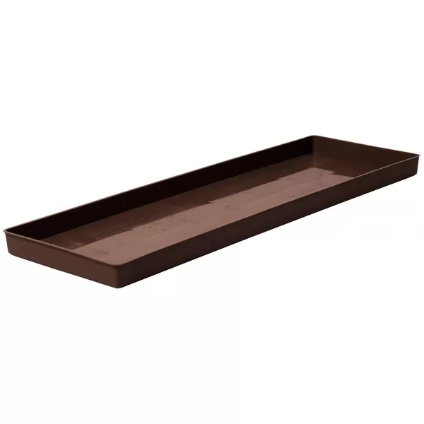 Miska pod truhlík hladká - hnědá 50 cm