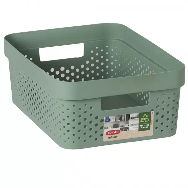 Box uložný INFINITY 11l recyklovaný plast zelený