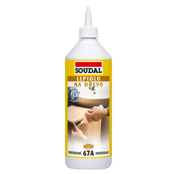 SOUDAL Lepidlo na dřevo 67A vodostálé 750g