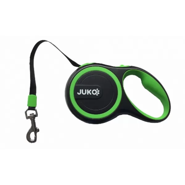 JUKO Samonavíjecí vodítko tape zelená S (15kg) 3m