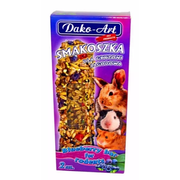 JUKO Tyčinka Dako s borůvkami hlodavec -2ks