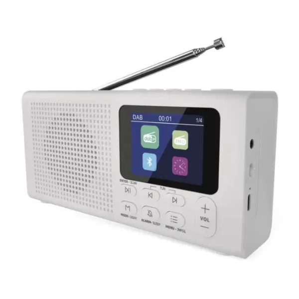EMOS DAB FM BLUETOOTH RÁDIO P-600W BÍLÁ E0091