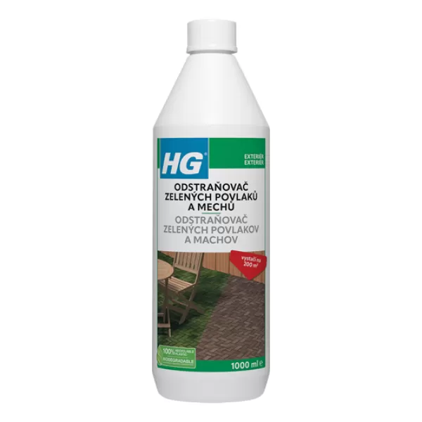HG odstraňovač zelených povlaků a mechů 1l - koncentrát (HG1811027)