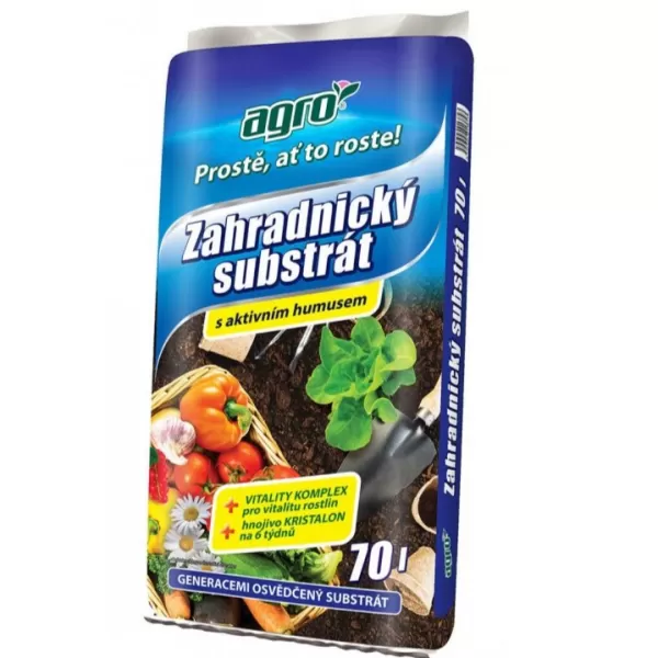 AGRO Substrát zahradnický 70 l, 36ks/pal.