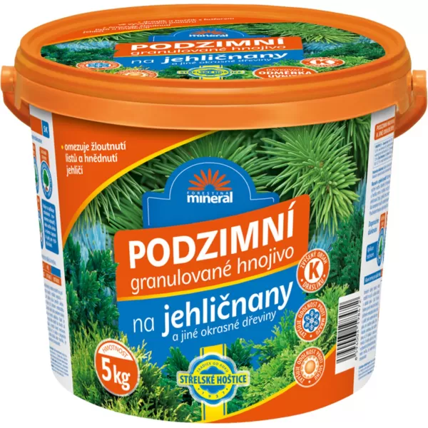 Hnojivo podzimní - jehličnany 5kg kbelík