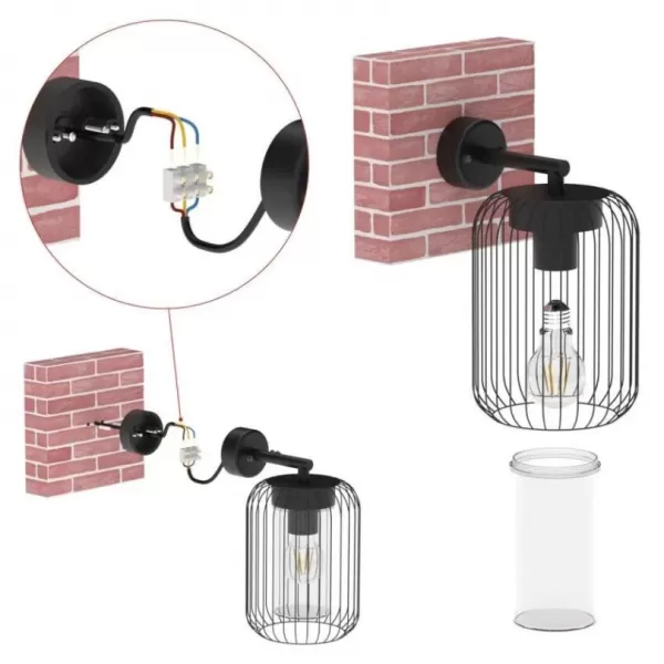 EMOS ZGD010P LED zahradní svítidlo nástěnné E27,IP44,MAX 15W