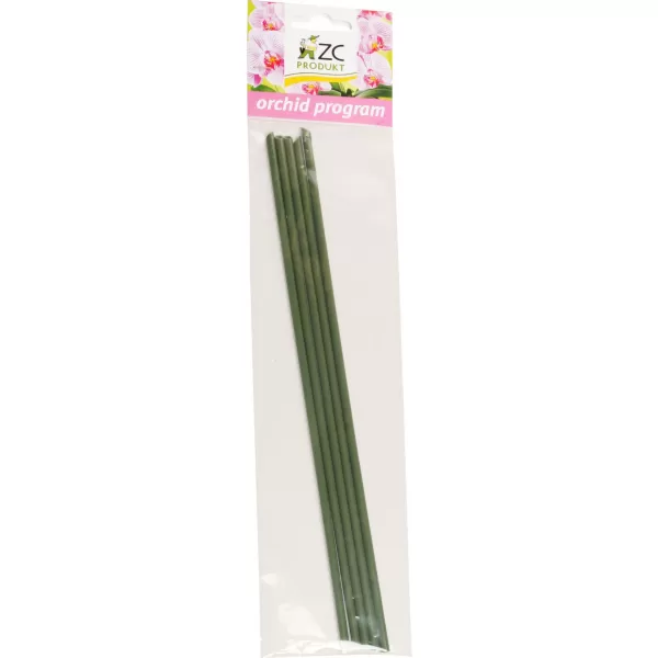 Tyčka orchidej plastová 27cm - 5ks zelená