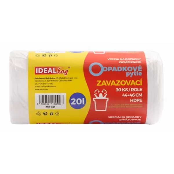 Sáčky do koše 20L/30ks zavazovací
