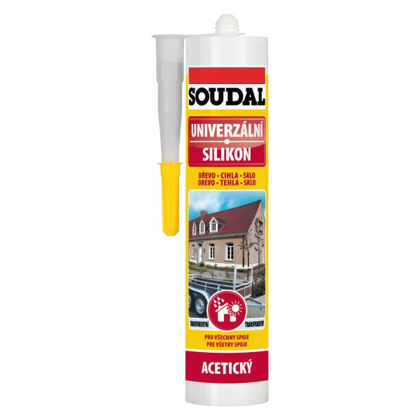 SOUDAL Silikon univerzální bílý 60g blistr