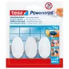 Háček TESA lepící Powerstrips S ovál bílý