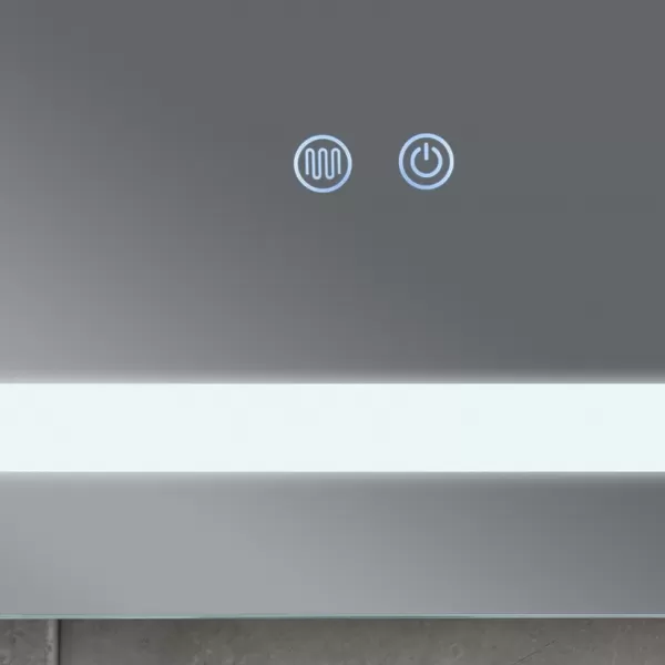 PROCRAFT Koupelnové zrcadlo s LED osvětlením, protizamlžovací funkcí a regulací jasu