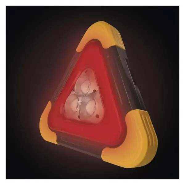 EMOS COB LED + ČER.LED nabíjecí varovný trojúhelník P4010