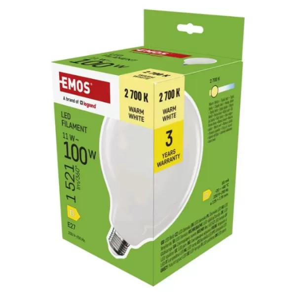 EMOS LED FLM G125 GLOBE 11W(100W) (ZF2D62)