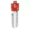 EMOS PRODLUŽKA 5Z 3M S VYP. 1,5MM + USB A+C FAST CHARGING P1513PD