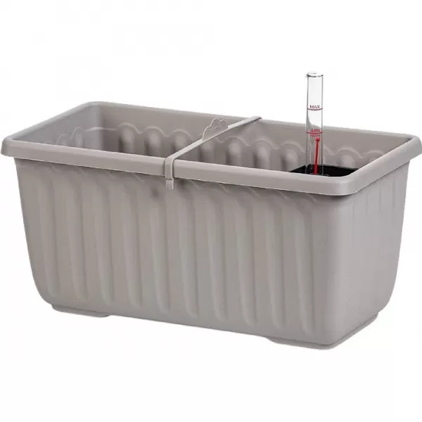Truhlík samozavlažovací Siesta LUX - taupe 40cm