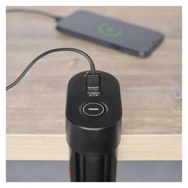 EMOS Prodlužovací kabel s vyp. fix. na stůl 3Z 1,5m + USB A+C, 1,5mm2 P1311PD