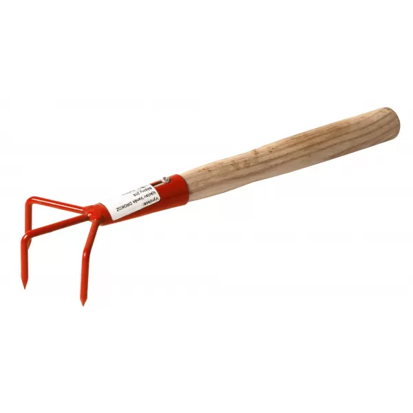 Drápek 3 prsty s násadou 27 cm Rosteto - oranžová