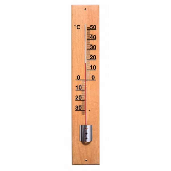 Teploměr chatový dřevo 49cm