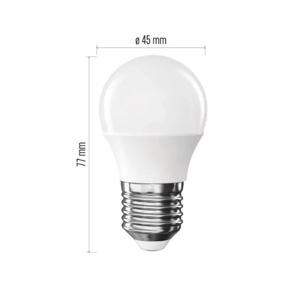 EMOS LED CLS MINI GLOBE 4,2W 40W E27 470lm ZQ6E21.3 3ks/bal
