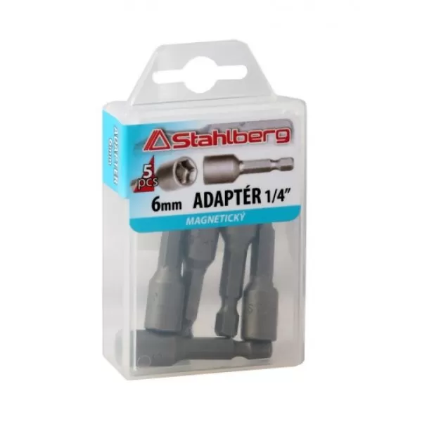 Adaptér STAHLBERG 1/4"6hran 6mm 5ks