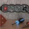 EMOS Prodlužka 4Z 3m černá, vyp. PC1413R