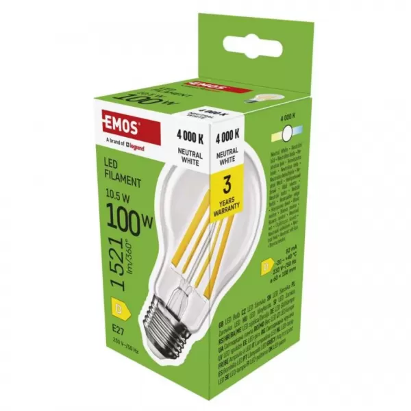 EMOS LED FLM MINI A60 10,5W 1521lm E27 NW ZF5D63