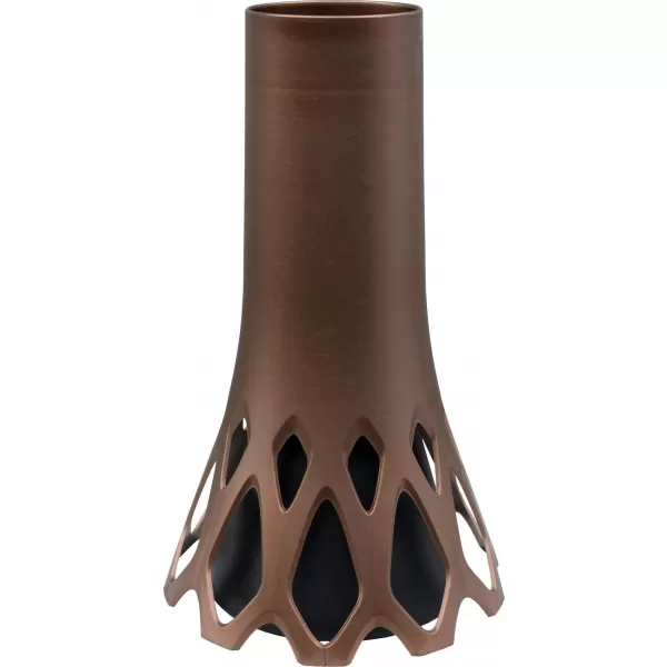 Váza hřbitovní Roseta bronz - se zátěží 1,3l