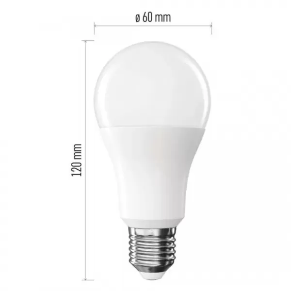 EMOS LED žárovka Classic A60/E27/13W (100W)/1521lm/teplá bílá 3ks/bal. ZQ5E61.3