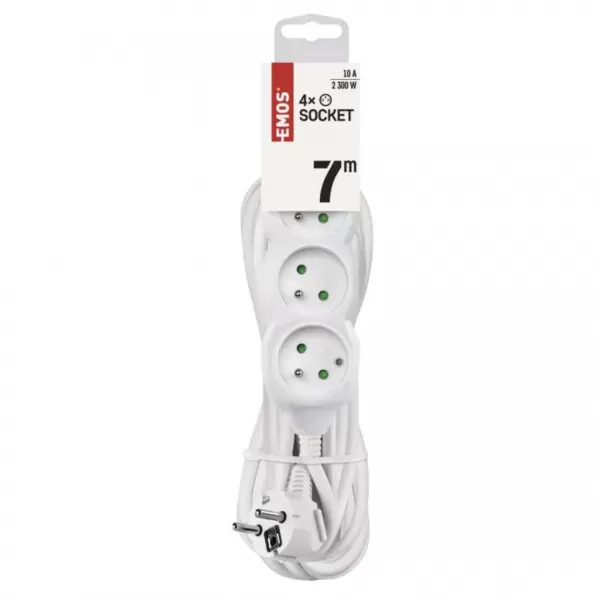 EMOS Přívod prodlužovací 4Z 7M 1,0mm P0417