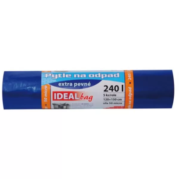 Pytle na odpad 240l/5ks, 120x150cm, 50m