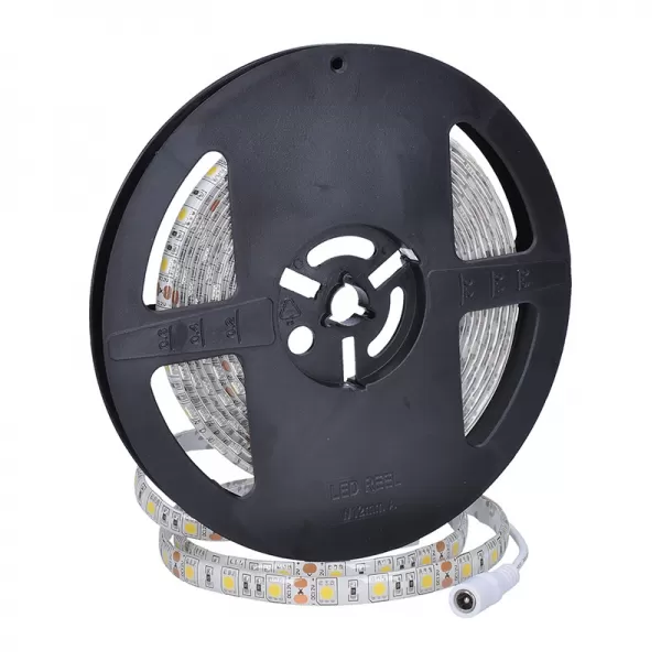 LED Pás světelný 5m, SMD5050 60LED/m, 14,4W/m, IP65, studená bílá