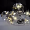 LED sada vánočních koulí se svíticími hvězdami 6ks 30LED