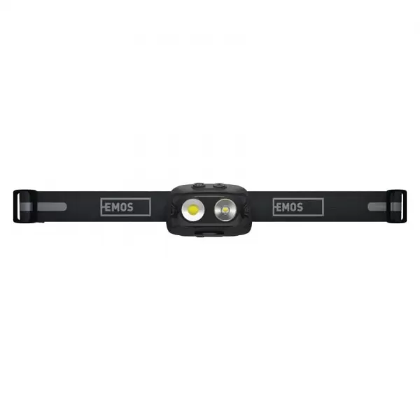 EMOS Čelovka nabíjecí COB LED + LED teplá/neutrál. bílá P3542