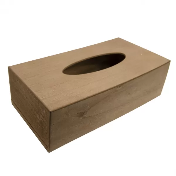 Box na papírové kapesníky dřevo hnědý 26x14x8 cm