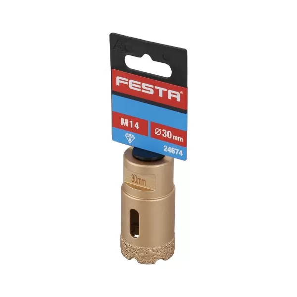 Korunka vykružovací FESTA diamantová 30mm M14 8590804101468