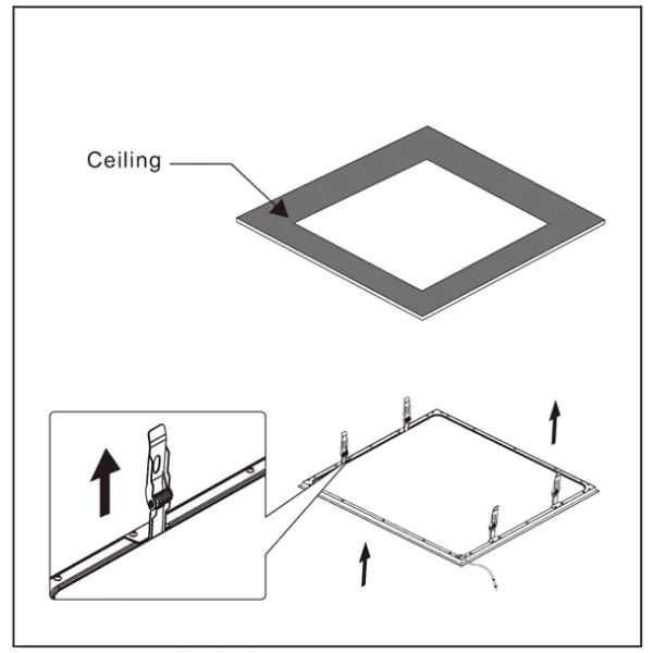 Montážní klipy pro instalaci LED podhledů