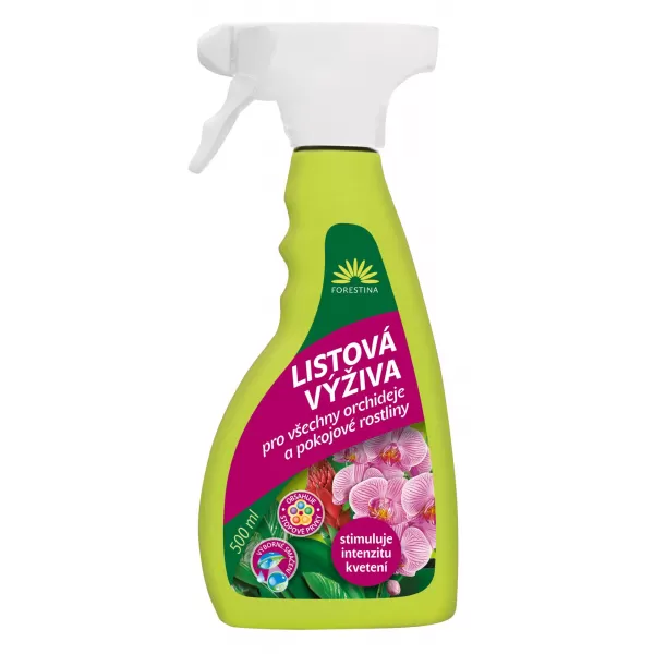Výživa listová pro orchideje a pokojové rostliny - 500 ml rozprašovač
