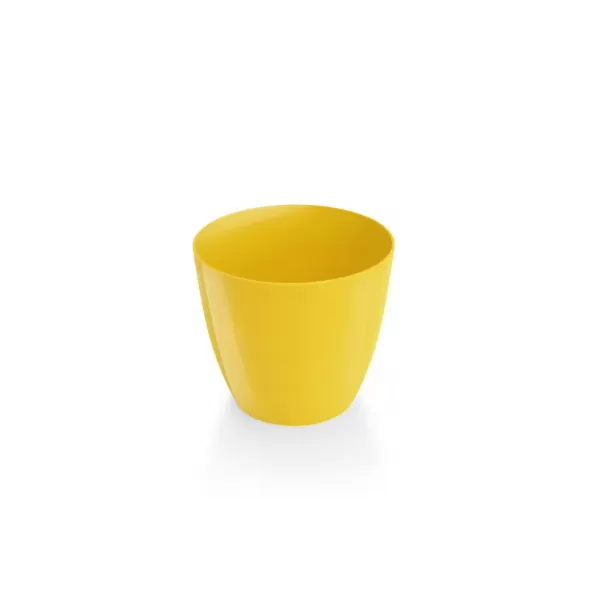 Obal Ella - lesklá žlutá 7 cm